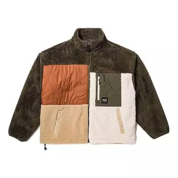 Куртка vertex mix sherpa jacket 'green multi' Vans, зеленый