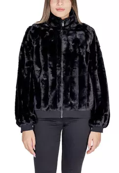 Куртка Vila Clothes меховая, черный