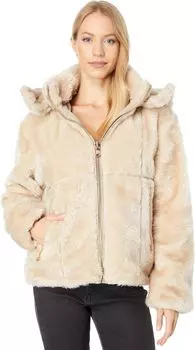Куртка Vince Camuto Hooded Faux Fur Jacket V21774-ZA, цвет Latte
