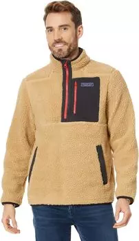 Куртка Vineyard Vines Sherpa Supershep 1/4Zip, цвет Officer Khaki