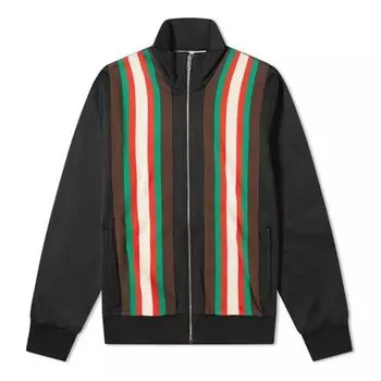 Куртка vintage plain knit zip-up jacket for men black Gucci, черный