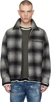 Куртка в клетку 50-х годов в стиле омбре WACKO MARIA