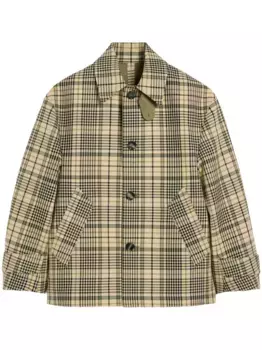 Куртка в клетку AMI Paris, нейтральный