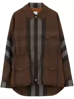 Куртка в клетку BURBERRY, коричневый