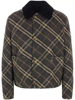 Куртка в клетку Burberry, зеленый