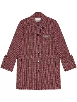 Куртка в клетку GANNI, красный