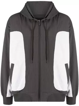 Куртка в стиле колор-блок с капюшоном FIVE CM, коричневый