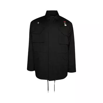 Куртка в стиле милитари Fred Perry x Raf Simons, черная