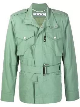 Куртка в стиле милитари Off-White, зеленый