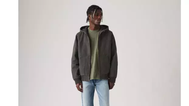 Куртка в стиле милитари с капюшоном Levi's, черный
