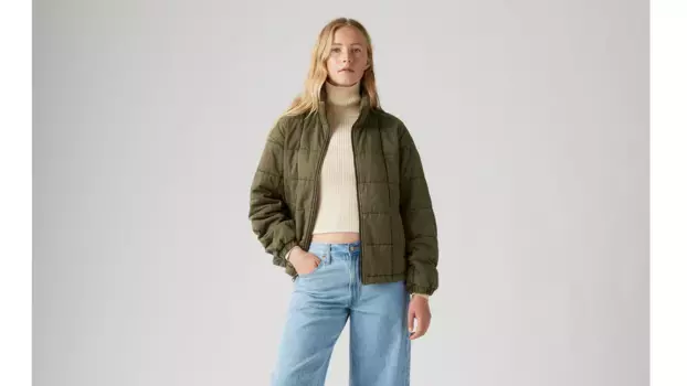 Куртка в стиле милитари с воротником стойкой Levi's, зеленый