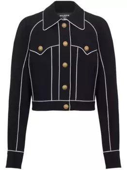 Куртка в стиле вестерн BALMAIN, черный