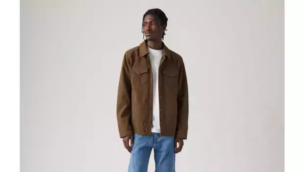 Куртка в стиле вестерн из искусственной замши Levi's, коричневый