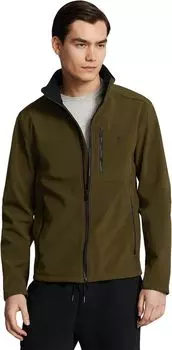Куртка Water-Repellant Stretch Softshell Jacket Polo Ralph Lauren, цвет Dark Loden