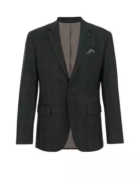 Куртка WE Fashion Slim fit Suit Jacket, темно-зеленый