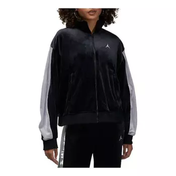 Куртка велюровая спортивная куртка Air Jordan, черный