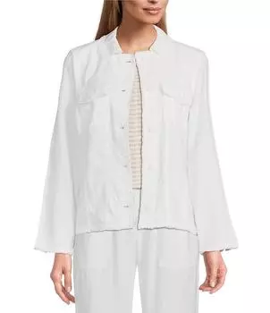 Куртка Westbound на пуговицах спереди с длинными рукавами и деталями Frey, белый