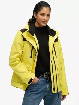 Куртка-ветровка с цветным блоком ultimate Superdry, цвет Yellow/Black