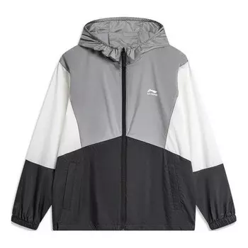 Куртка ветровка с цветными блоками Li-Ning, белый