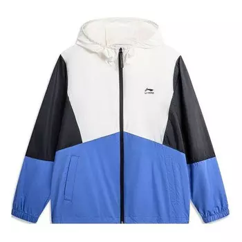 Куртка ветровка с цветными блоками Li-Ning, белый