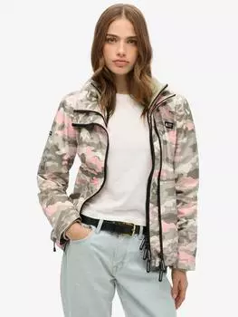 Куртка- ветровка с горным камуфляжем Superdry, цвет Seagrass Pink