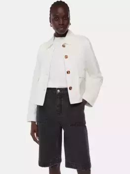 Куртка Whistles Marie Short Cotton, белый