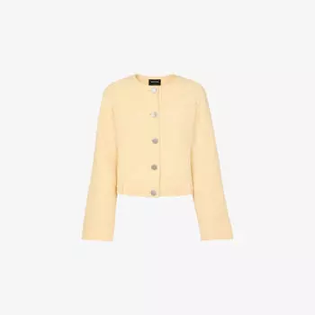 Куртка Whistles с накладными карманами, кремовый