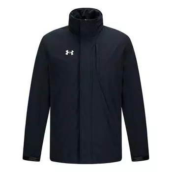 Куртка windproof hooded training jacket 'black' Under Armour, черный
