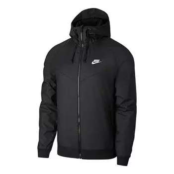 Куртка windrunner windproof sports jacket black Nike, черный