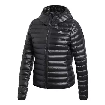 Куртка (WMNS) Adidas logo Casual Outdoor Stay Warm BQ1968, черный