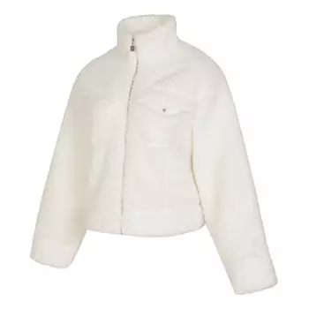 Куртка (WMNS) Air Jordan Fuzzy High Pile Fleece Jacket Asia Sizing 'Sail', белый