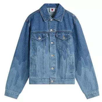 Куртка водителя грузовика из денима Drip Icecream, синий