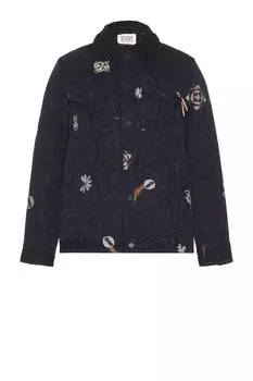 Куртка водителя грузовика из жаккарда с надписью swirl poetic Scotch & Soda, цвет night