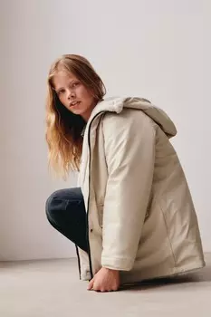 Куртка водоотталкивающая ZARA, бежевый