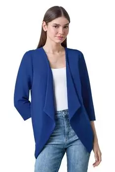 Куртка-водопад с кружевной спинкой Roman, синий