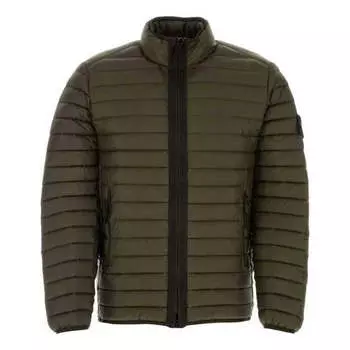 Куртка woven chambers r nylon down jacket 'olive green' Stone Island, зеленый