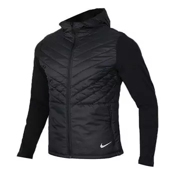 Куртка woven hooded stay warm casual sports jacket black Nike, черный
