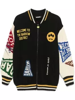 Куртка вязки интарсия BARROW, черный