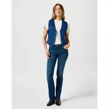 Куртка Wrangler 112356495 denim, синий