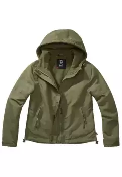 Куртка всепогодная Brandit " Brandit Ladies Ladies Windbreaker Frontzip" (1 шт.), с капюшоном, оливковый
