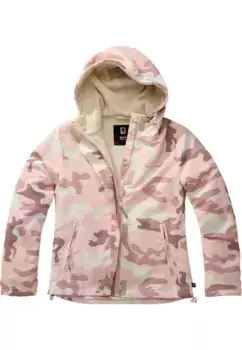 Куртка всепогодная Brandit " Brandit Ladies Ladies Windbreaker Frontzip" (1 шт.), с капюшоном, цвет Candy Camo