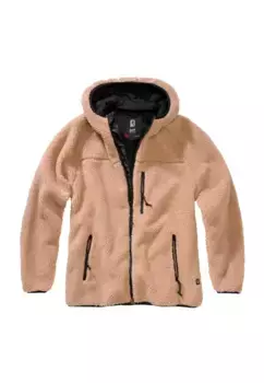 Куртка всепогодная Brandit " Brandit Ladies teddy Fleece Jacket" (1 шт.), с капюшоном, цвет Camel