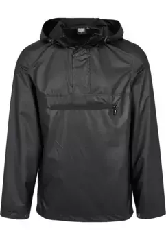 Куртка всепогодная URBAN CLASSICS " Urban Classics Men's Light Pullover Jacket" (1 шт.), с капюшоном, черный