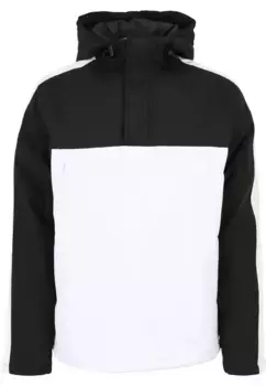 Куртка всепогодная URBAN CLASSICS " Urban Classics Men's 3-Tone Padded Pullover Hooded Jacket" (1 шт.), с капюшоном, цвет White/Black/Black