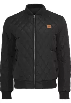 Куртка всепогодная URBAN CLASSICS " Urban Classics Men's Diamond Quilt Jacket" (1 шт.), без капюшона, черный