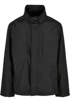 Куртка всепогодная URBAN CLASSICS " Urban Classics Men's Double Pocket Nylon Crepe Jacket" (1 шт.), без капюшона, черный