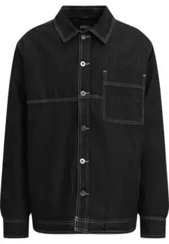 Куртка всепогодная URBAN CLASSICS " Urban Classics Men's Oversized Trucker Jacket" (1 шт.), без капюшона, черный