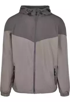Куртка всепогодная URBAN CLASSICS " Urban Classics Men's 2-Tone Tech Windrunner" (1 шт.), с капюшоном, цвет Darkshadow/Asphalt
