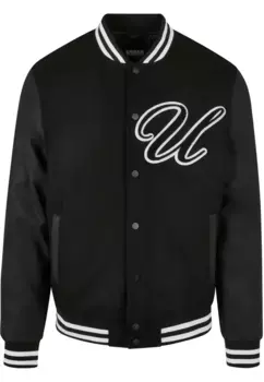 Куртка всепогодная URBAN CLASSICS " Urban Classics Men's Big U College Jacket" (1 шт.), без капюшона, черный