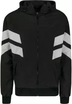 Куртка всепогодная URBAN CLASSICS " Urban Classics Men's Crinkle Panel Track Jacket" (1 шт.), с капюшоном, белый
